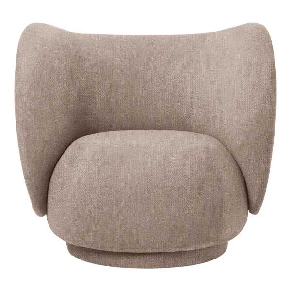 Ferm Living - Rico Lounge Chair, Bouclé sand