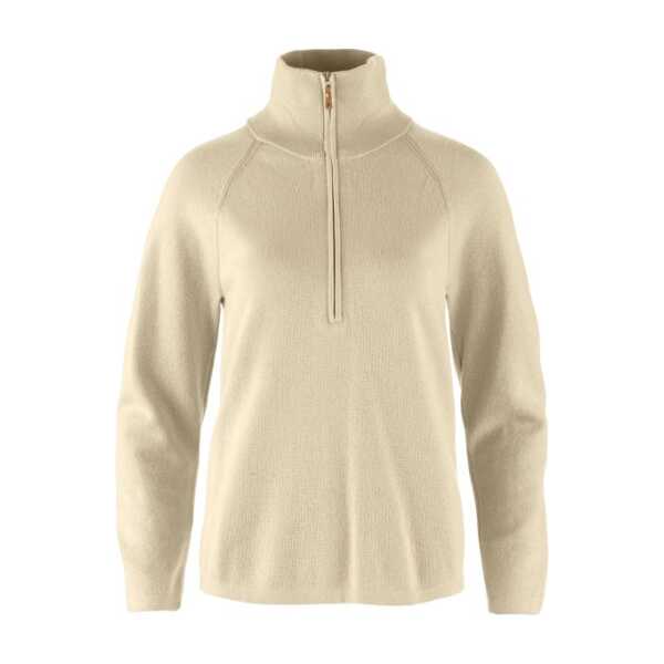 Fjällräven - Women's Övik Lite Half Zip - Wollpullover Gr S beige