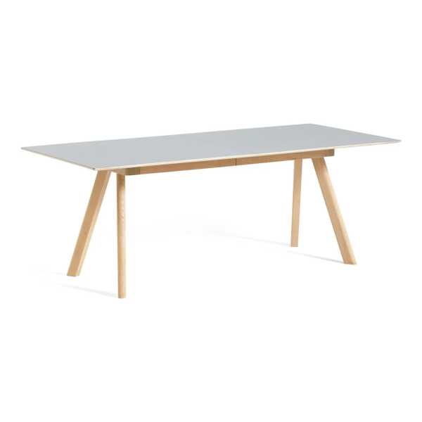 HAY - Copenhague CPH30 2.0 ausziehbarer Esstisch, 160/310 x 80 cm, Eiche matt lackiert / Linoleum grau