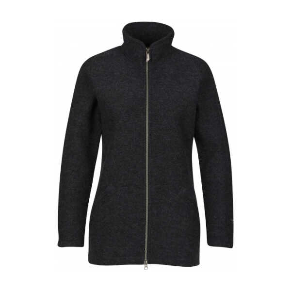 Ivanhoe of Sweden - Women's Brodal Long Classic - Wolljacke Gr 38 schwarz