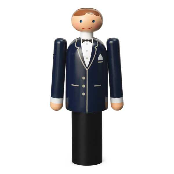 Kay Bojesen Denmark Kay Bojesen Bräutigam Blau-Schwarz-Weiß, 12 cm