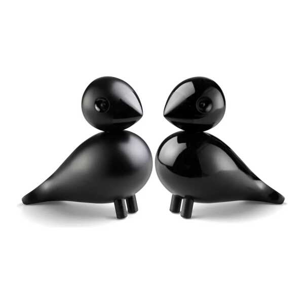 Kay Bojesen Denmark Kay Bojesen Lovebirds Schwarz, 2er Pack