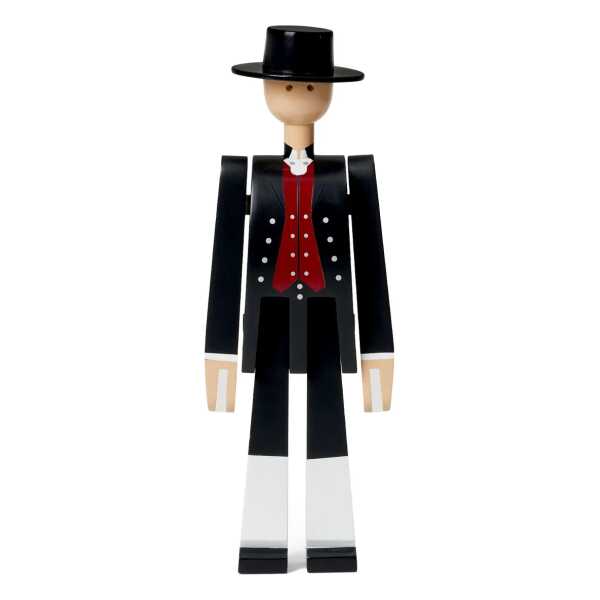 Kay Bojesen Denmark Kay Bojesen Man in norwegischer Tracht Schwarz-Rot-Weiß