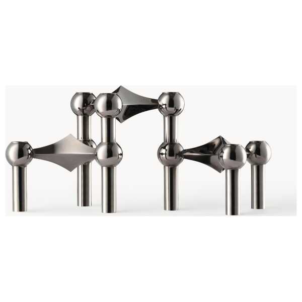 Kerzenhalter Stoff Nagel, 3er-Set