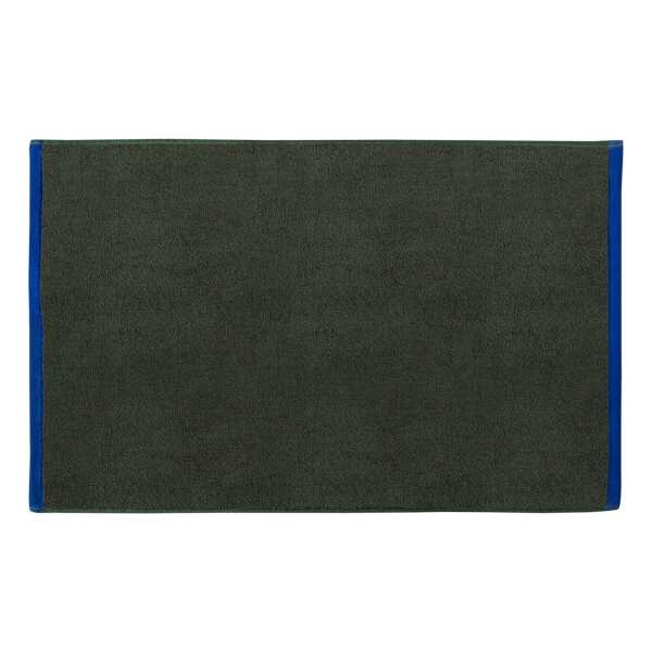 Mette Ditmer Soft Badezimmerteppich 50x80 cm Dark olive-light blue