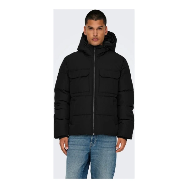 ONLY & SONS Steppjacke ONSELIJAH PCKT. HOOD JACKET OTW NOOS