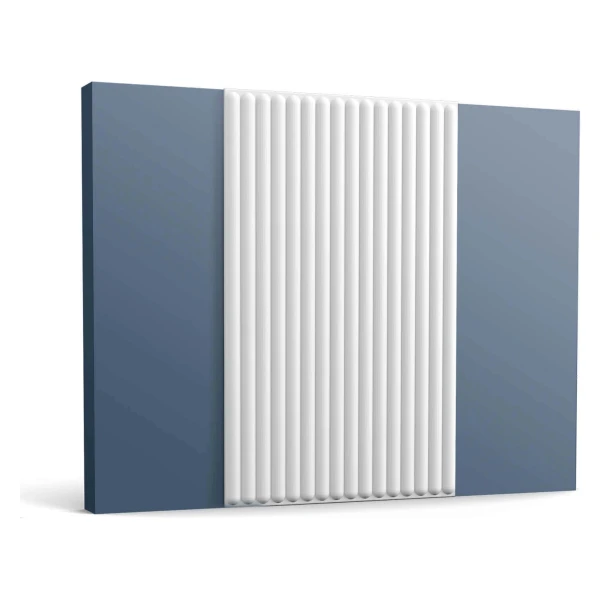 ORAC DECOR W215 3D Wandpaneel Wandvertäfelung Akustikpaneel 0,4 m2 50 cm x 1,5 cm x 80 cm Weiß
