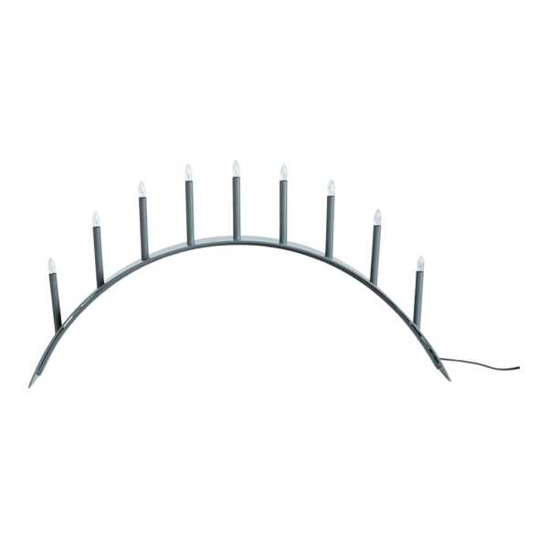 SMD Design Spica Bow 9 Adventskerzenhalter Grau