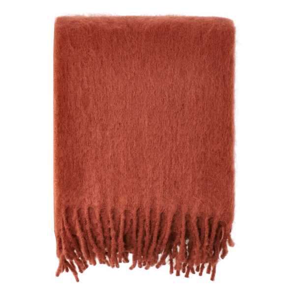 Scandi Living Dune Mohair Decke 130x170 cm Sienna
