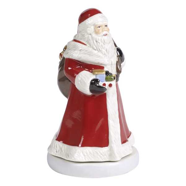 Villeroy & Boch Nostalgic Melody Spieldose Weihnachtsmann Rot -weiß