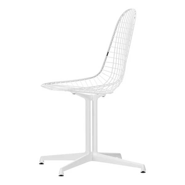 Vitra - Wire Chair DKL, weiß, Filzgleiter (basic dark)