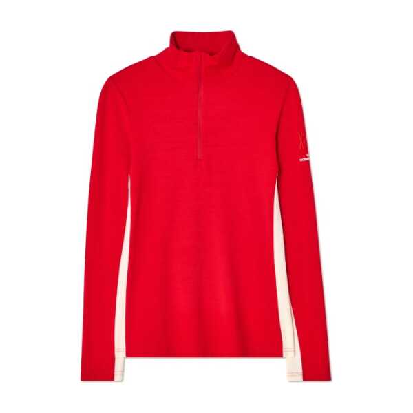 We Norwegians - Women's Voss 1/4-Zip - Merinopullover Gr XS rot