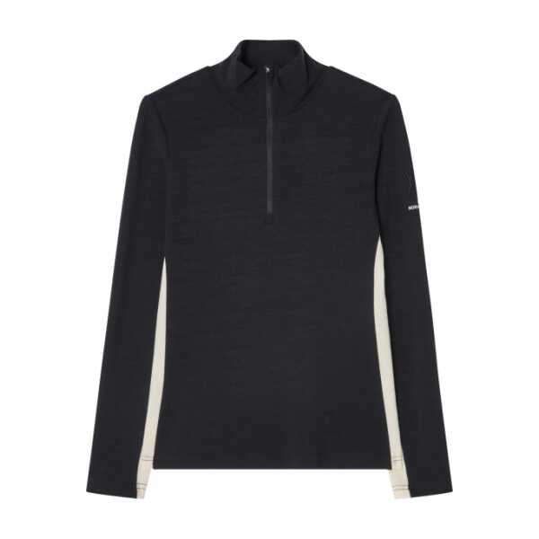 We Norwegians - Women's Voss 1/4-Zip - Merinopullover Gr XS schwarz