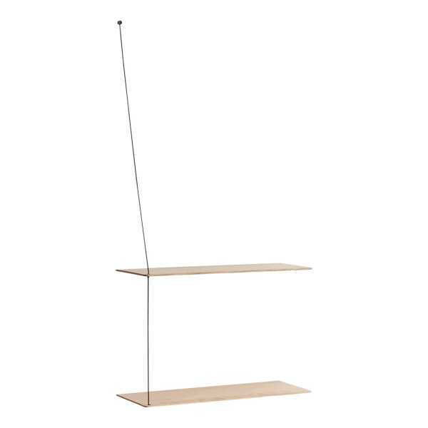 Woud Stedge Regal 60 cm Eiche weiß pigmentiert