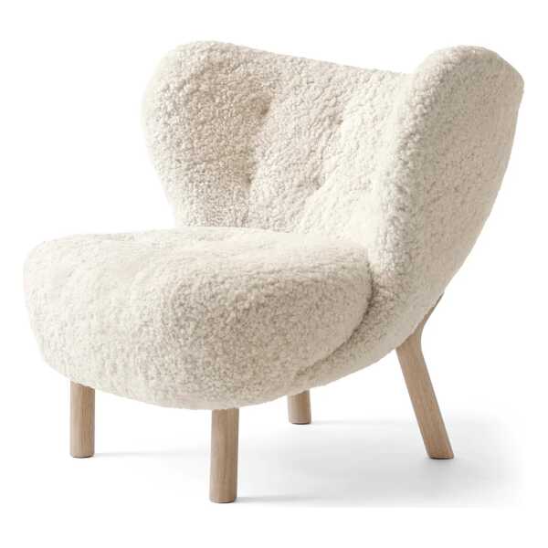 &Tradition - Little Petra VB1 Lounge Chair, Eiche geölt / Schaffell Moonlight