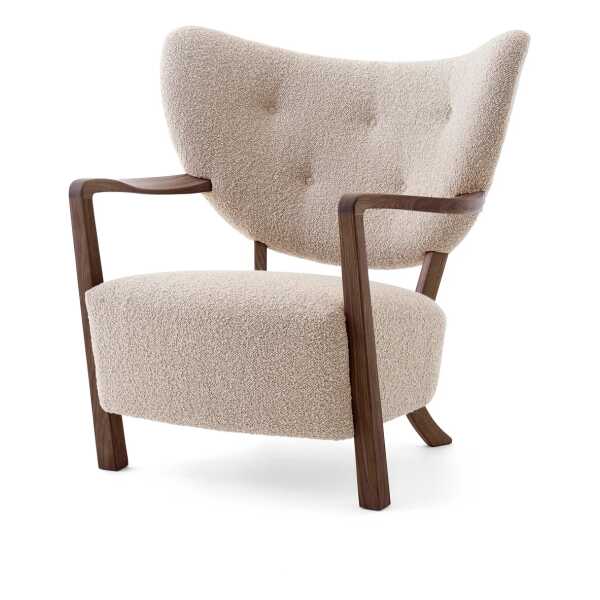 &Tradition - Wulff ATD2 Lounge Chair, Walnuss geölt / beige (Karakorum 003)