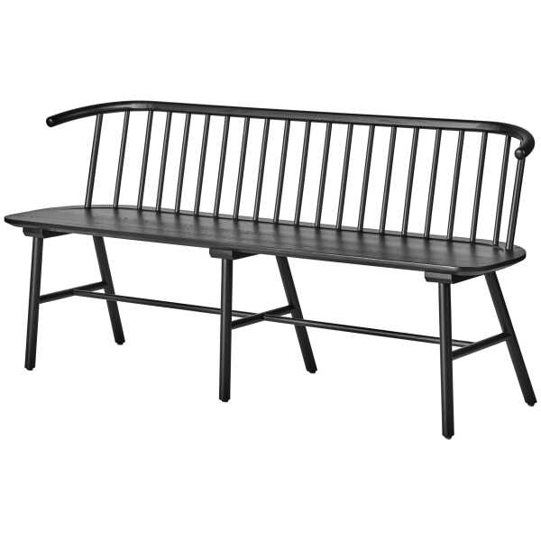 NJRD VIOR Küchensofa Schwarz lackierte Eiche