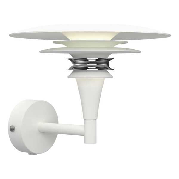 Belid Diablo Wandleuchte Ø20 cm Mattweiß-chrom