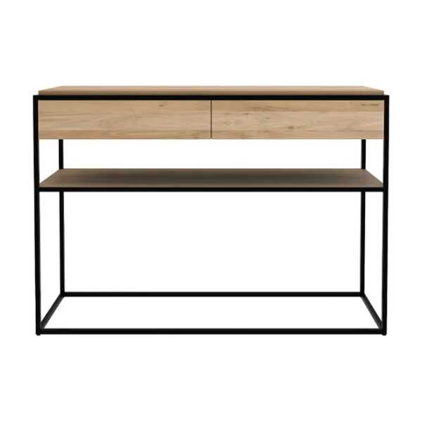 Ethnicraft Monolit Konsolentisch 122x40 cm Oak-Schwarz
