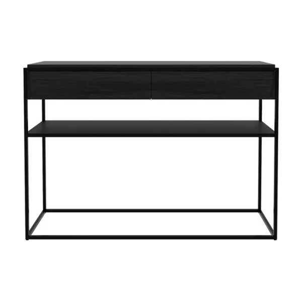 Ethnicraft Monolit Konsolentisch 122x40 cm Oak black-Black