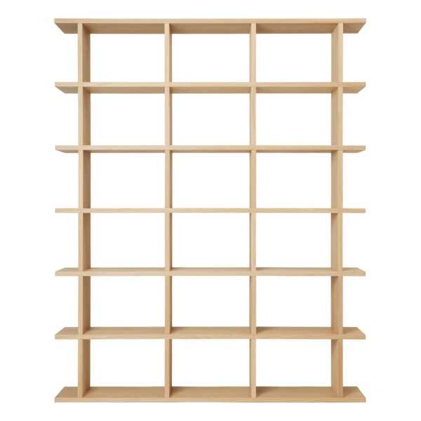 Ferm Living - Kona Bücherregal 3 x 6, 170 x 210 cm, Eiche natur