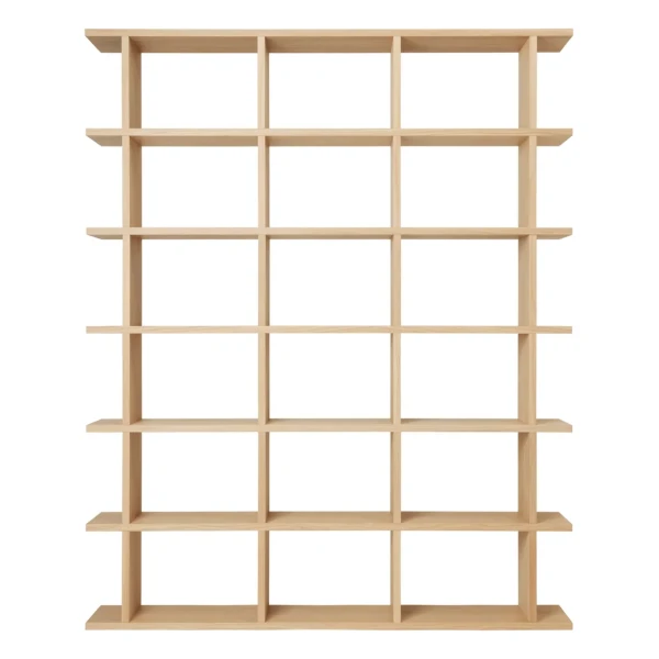 Ferm Living - Kona Bücherregal 3 x 6, 170 x 210 cm, Eiche natur