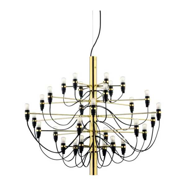 Flos 2097 Sarfatti Kronleuchter LED Messing 30 Lampen