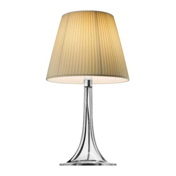Flos Miss K Soft Tischleuchte Beige-transparent Fuß