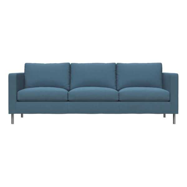 Fogia Alex 3 Sitz Sofa Stoff Hiro Light Blue-aluminiumbein
