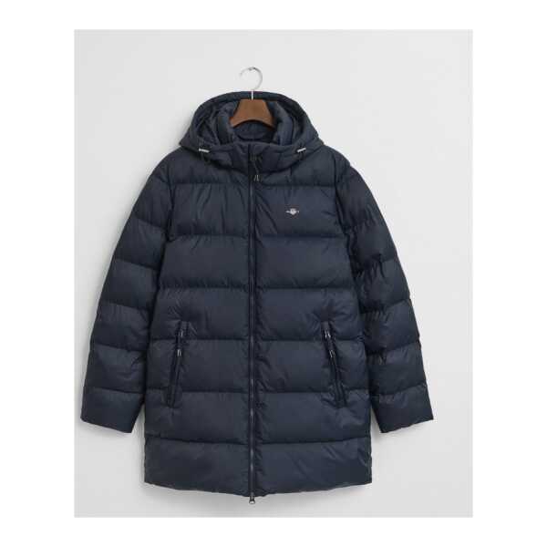Gant Steppmantel ACTIVE CLOUD MID LENGTH Puffermantel, regular fit, abnehmabre Kapuze, 2-Wege-Reißverschluss