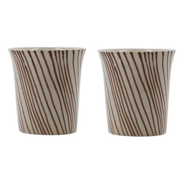 House Doctor Diva Becher 25 cl 2-teilig Braun