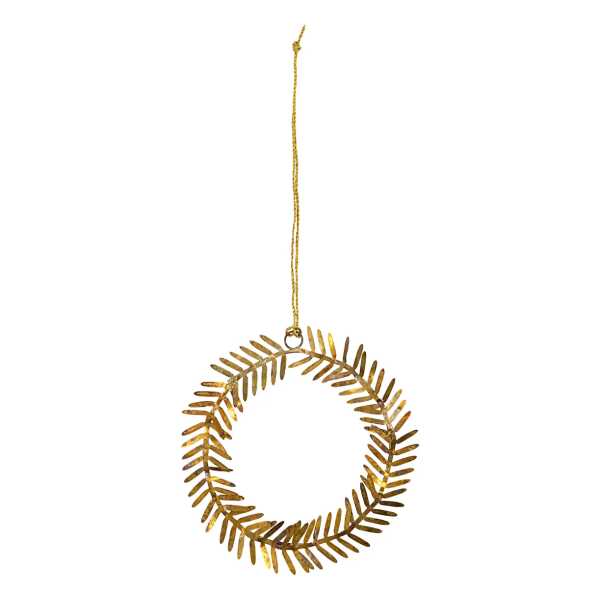House Doctor - Lamet Christbaumschmuck, Kranz, Messing