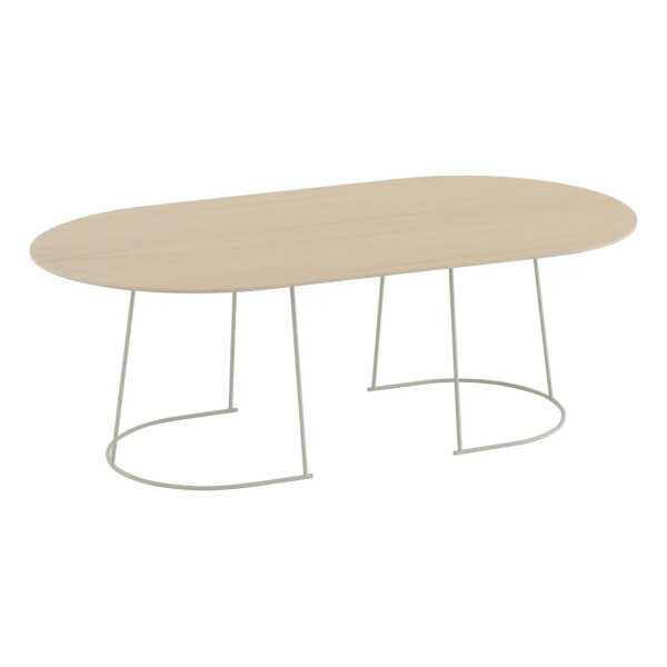 Muuto Airy Couchtisch large Lackiertes Eichenfurnier-off white