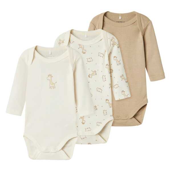 Name It Body NBNBODY 3P LS JET STREAM GIRAFFE NOOS (Packung, 3-tlg)