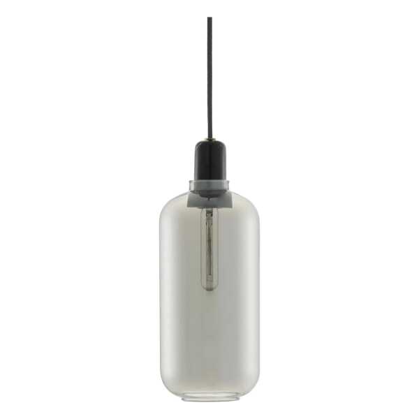 Normann Copenhagen Amp Pendelleuchte groß Grau-schwarz