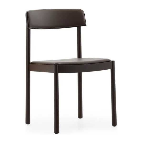 Normann Copenhagen Timb Stuhl Brown ash-ultra leather chocolate