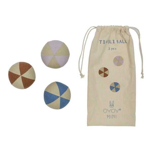 OYOY Mini - Tivoli Bälle, Ø 7,5 cm, multi (3er-Set)