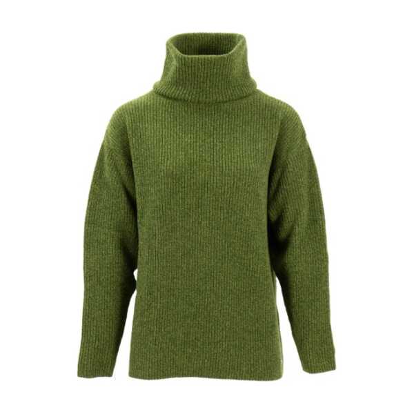 Sätila - Women's Sandby Polo Sweater - Wollpullover Gr S oliv