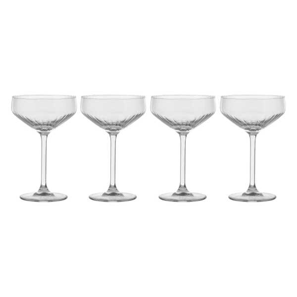 Scandi Living Pristine Sektglas 29 cl 4er-Pack Klar