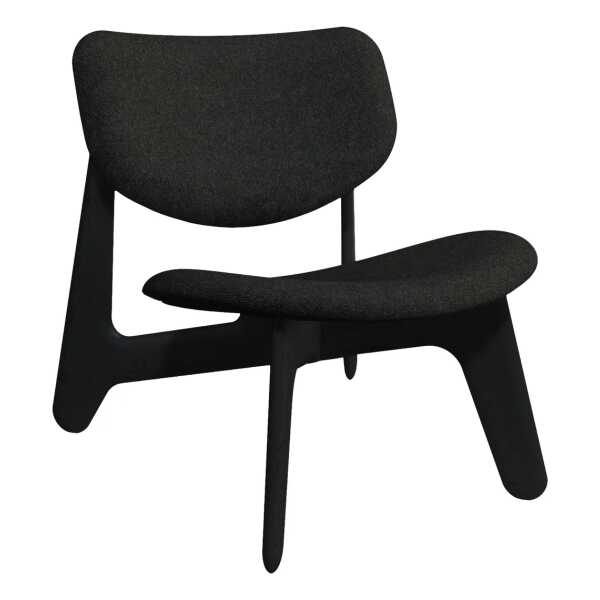 Tom Dixon Slab Loungesessel gepolsterter Sitz Natural brushed oak-Hallingdal 0180 CMHR