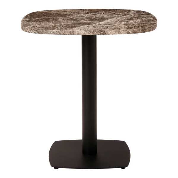 UMAGE - Gather Beistelltisch, 68 x 68 cm, schwarz / braun (Emperador Marmor)