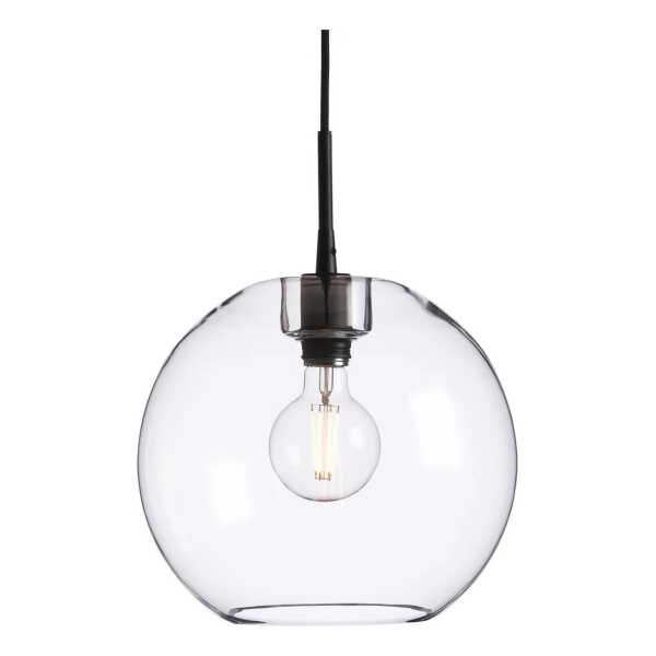 Belid Gloria Pendelleuchte Ø32cm Schwarz-Klarglas