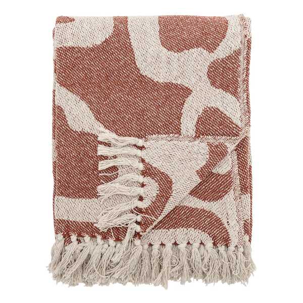 Bloomingville Salobre Plaid Baumwolle 160x130 cm Braun