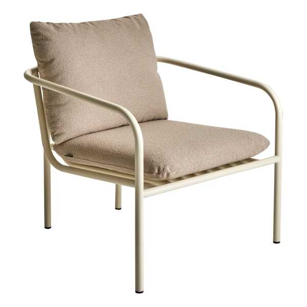 Brafab Bendt Loungesessel Teddy beige-pearl white