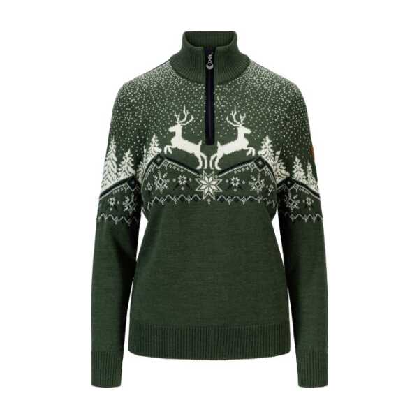 Dale of Norway - Women's Dale Christmas Sweater - Merinopullover Gr M oliv