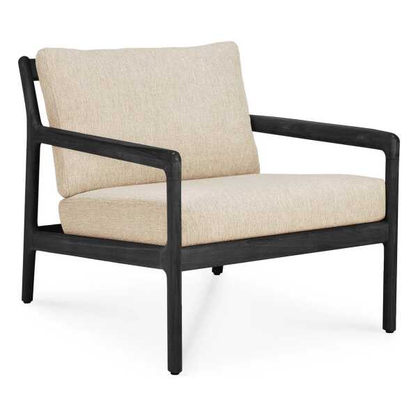 Ethnicraft Jack Outdoor-Loungesofa schwarzgebeizt teak Natural