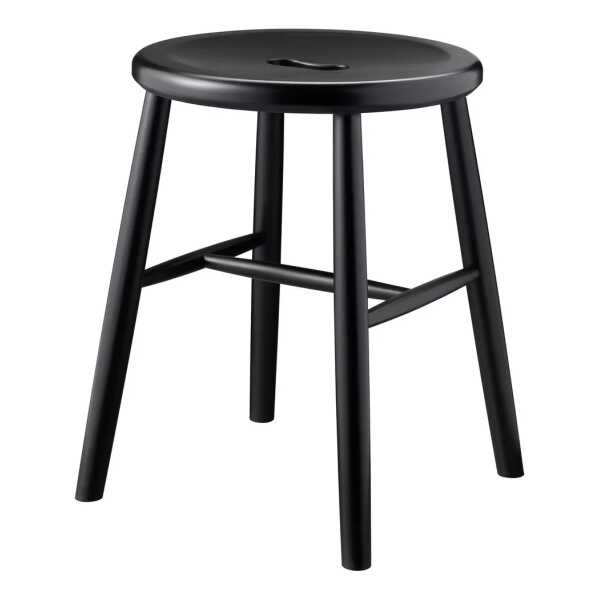 FDB Møbler - J27 Hocker, Buche schwarz