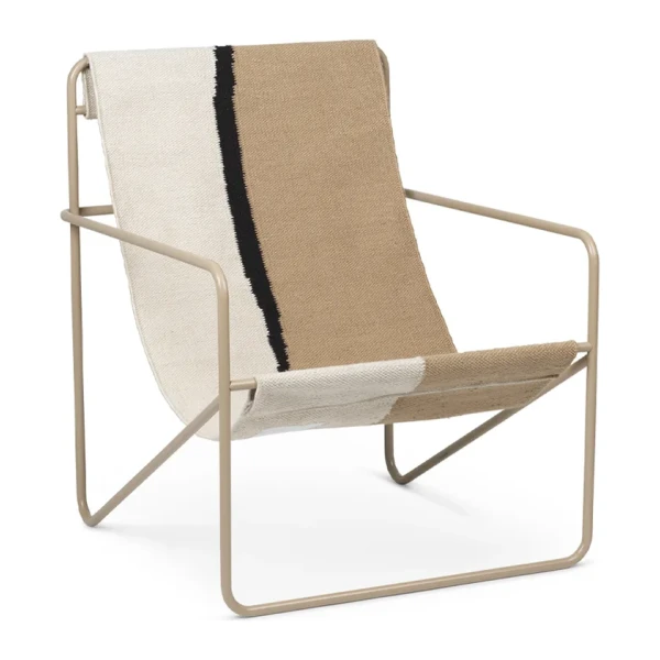 Ferm Living Desert Loungesessel Soil, Cashemere Gestell