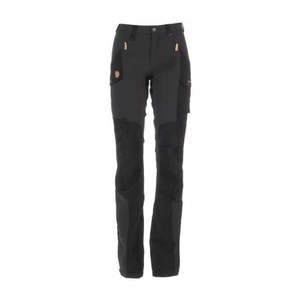 Fjällräven - Women's Nikka Trousers Curved - Trekkinghose Gr 38 - Raw Length schwarz