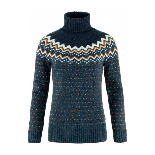 Fjällräven - Women's Övik Knit Roller Neck - Wollpullover Gr S blau